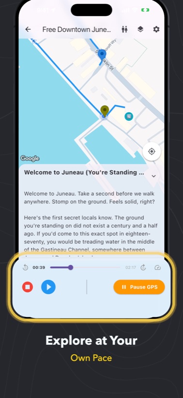 Alaska Audio Guide app screenshot