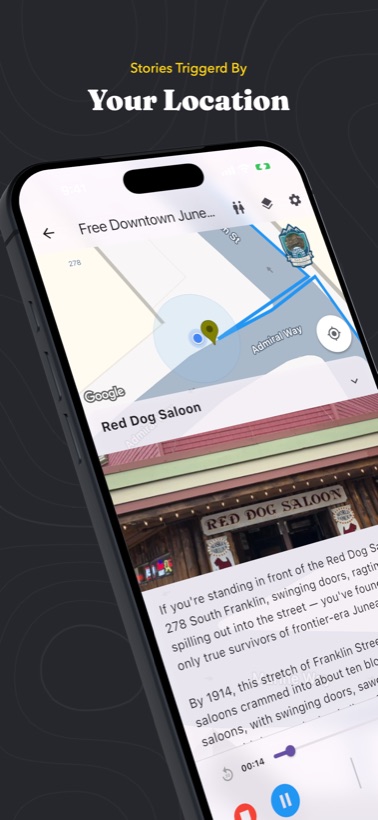 Alaska Audio Guide app screenshot