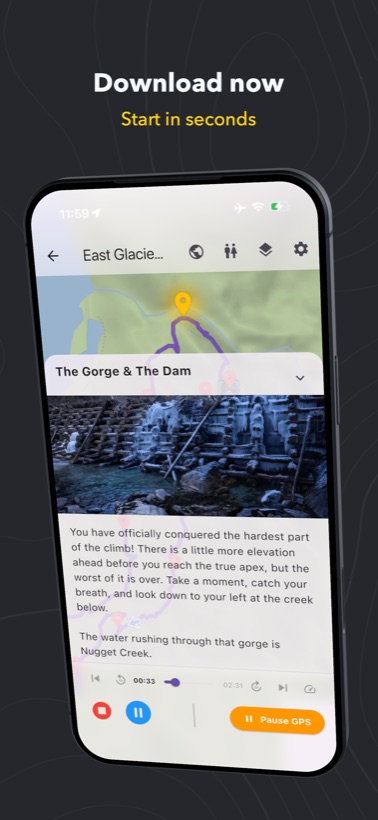 Alaska Audio Guide app screenshot